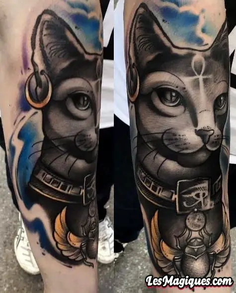 Tatouage égyptien aquarelle