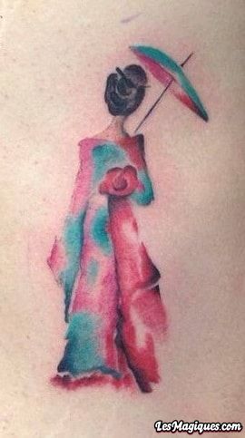 Tatouage Aquarelle