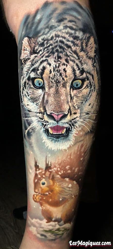 Tatouage Tigre Blanc