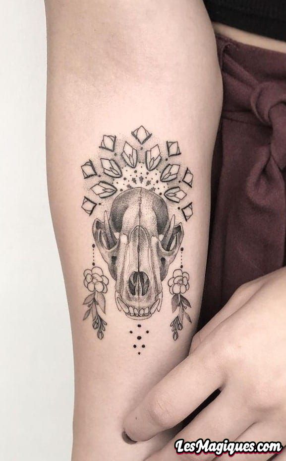 Tatouage Crâne De Loup